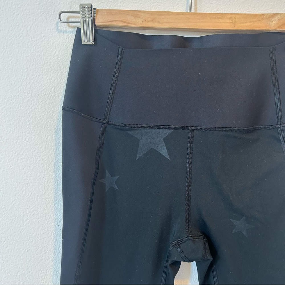 Gap Fit Sculpt Compression Leggings with Star Print Size Small in Black